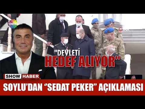 Soylu'dan ''Sedat Peker'' açıklaması