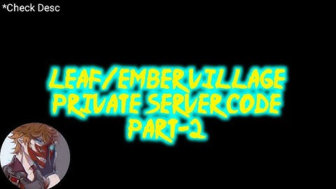 Ember Private Server Code!Part-2 Shindo Life • Roblox