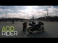 Burn || Дубасим на мотоциклах по Москве || Wild riding on motorcycles