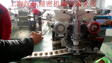 how to make flower cookies by Hanjue automatic encrusting machine