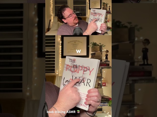perfect book tracing ASMR