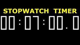 Stopwatch digital timer 7 minutes counter 720p Ep.025