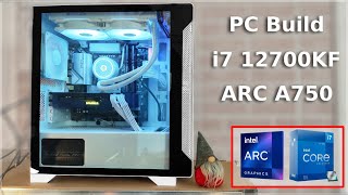 All Intel Gaming PC Build for $800 (2024) | Budget Snow Edition with Arc A750 & i7 12700KF ❄️