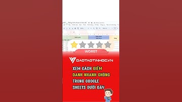 Cách điểm danh nhanh chóng trong Google Sheets #daotaotinhoc #tinhocvanphong #googlesheets
