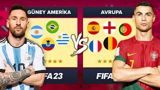 AVRUPA EN İYİ 11 vs GÜNEY AMERİKA // FIFA 23 KARİYER MODU ALL-STAR KAPIŞMA