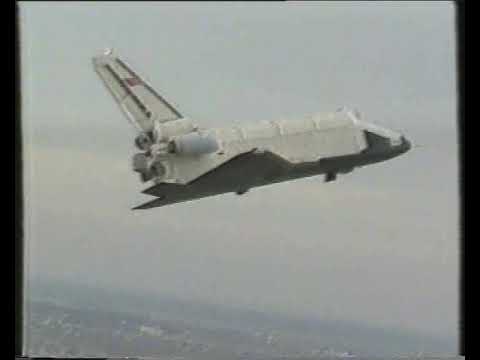 Russian Video, the first orbital flight of Buran