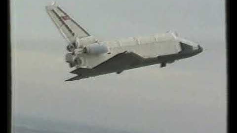 Russian Video, the first orbital flight of Buran