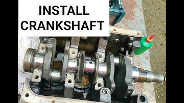 How to install crankshaft (Suzuki F6A)