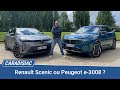Renault scnic etech lectrique 2024 vs peugeot e3008  quel suv lectrique franais acheter  