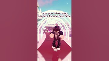 I TRIED SHADERS FOR THE FIRST TIME! 🥰 || #roblox #fypシ゚ #ttd3 #shorts #goviral #urfavzain