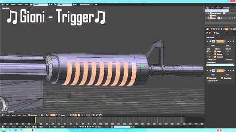 Blender Timelapse║ Modelling M4A4 #02 part 1/2