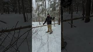 Bushcraft Shelter Winter Camp - Full Video On My Channel