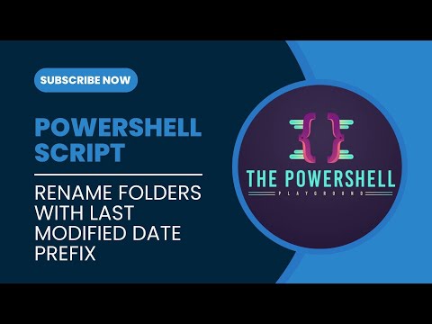 PowerShell Script to Rename Folders with Last Modified Date Prefix