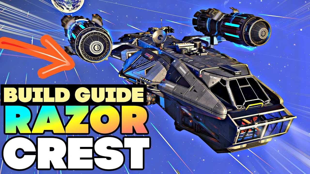BUILD GUIDE - MANDALORIAN RAZOR CREST Corvette Ship Build In No Man's ...