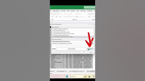 Auto Highlight Row and Column in #excel