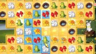 Spring Bonus
http://www.game-remakes.com/game.php?id=2433
Spring is in the air! Journey through the Spring countryside with your cute animal friends. Help the Easter Bunny light the magic rainbow by melting away the cold grip of Winter. Featuring fluffy chicks, frolicking lambs and bouncy rabbits, this adorable Match 3 game is bursting with bonuses and fun for all the family. Spring Bonus