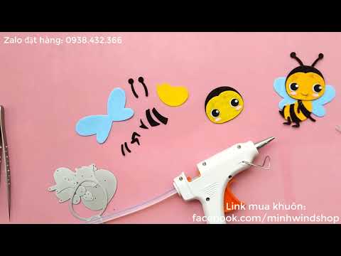 Hướng dẫn làm đơn trang trí con ong vàng A12