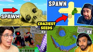 When GAMERS Find RAREST SEEDS In Minecraft | Ft. #yessmartypie #gamerfleet #techno #chapati #imbixu