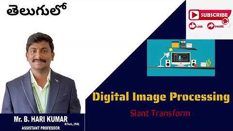 Slant transform with example in Digital image processing #imageprocessing #digitalimageprocessing