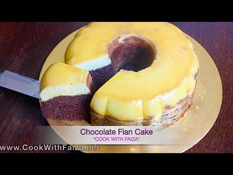 CHOCOLATE FLAN CAKE - چاکلیٹ فلان کیک - चॉकलेट फ़्लान केक *COOK WITH FAIZA*