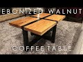 Locust and Ebonized Walnut Coffee Table