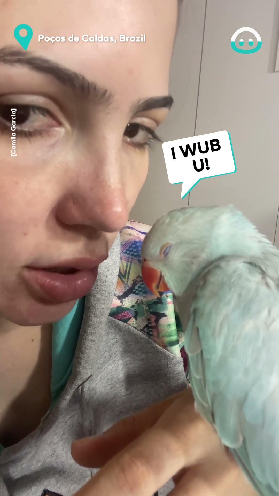 Adorable Parrot Loves Her Owner || ViralHog