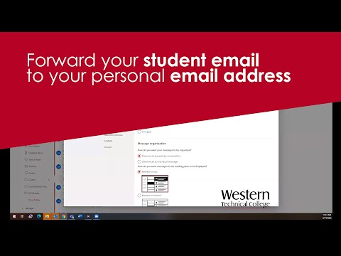 Forward your student email to your personal email address