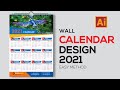 How to Create a Wall Calendar Design in Adobe illustrator 2021