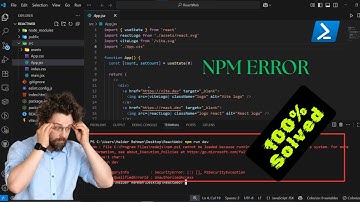 "NPM run dev" Not Working in VS Code Using Powershell.