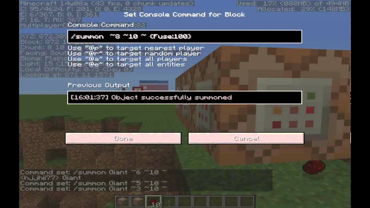 Minecraft Redstone Minis: Command Block TNT Cannon! - YouTube