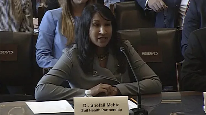 US Ag Committee Hearing: Managing for Soil Health ...