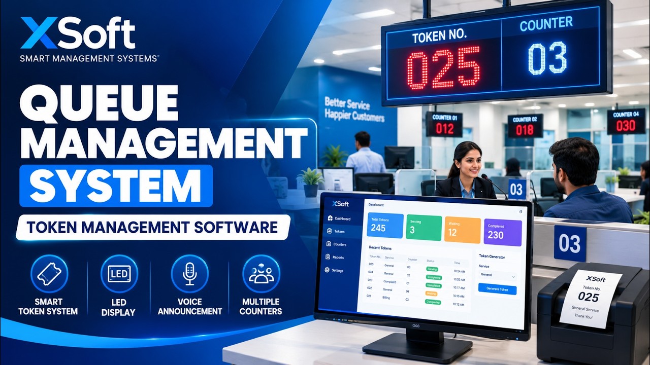 Queue Management System Demo | Token Management Software | XSoft ...
