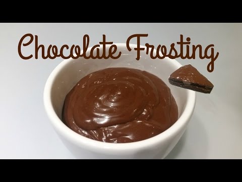 How To Make Chocolate Frosting-Homemade Chocolate Frosting Recipe- Frosting For Cake-Moms Tasty Food