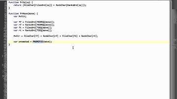 Programming A Chess Engine In Pure Javascript Part 30 - Move Generation #8 - Printing the move list