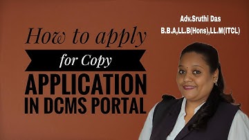 Copy Application (Certified copy) filing through DCMS Portal 