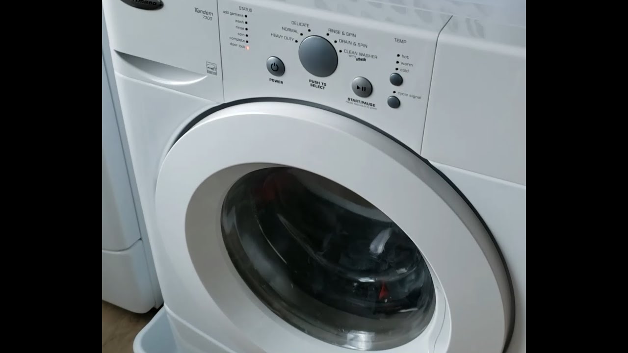 Amana Tandem 7300 Washer Not Draining - YouTube