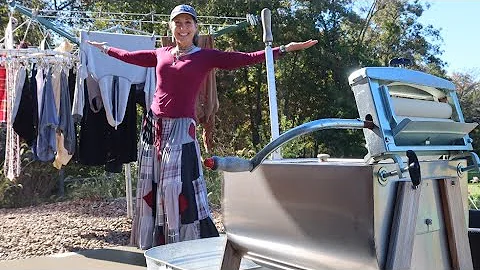 Laundry Day Living Off Grid | You have never seen ...