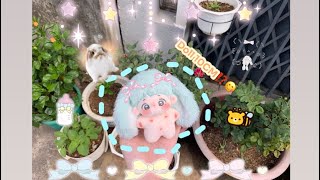 [CB&Unboxing] Doll tai thỏ 10cm siu iuu🐇🍒🌷🫧👒 •Lowfa Day•