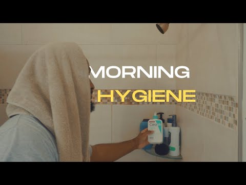 A morning hygiene routine every young man should do.