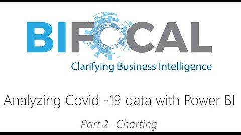 Using Power BI to analyze Covid-19 data - part 2 - Charting