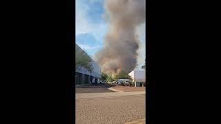 Controlled Burn, Sweetwater Wetlands, Tucson, AZ - Oct 18, 2023