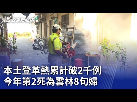 本土登革熱累計破2千例 今年第2死為雲林8旬婦｜20230822 公視晚間新聞