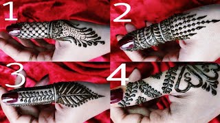4 DIY Thumb mehendi designs | Beautiful stylish Side thumb henna design trending