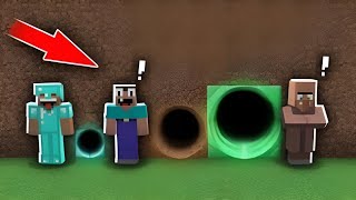 Exploring SECRET TUNNELS in Minecraft!!!