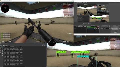 Machine Learning AI Plays Counter Strike CS:GO Training Maps [Tensorflow, 2021]