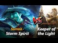 Sumail mid storm spirit vs keeper of the light  first 10 minutes