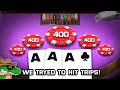 Our challenge was to try hit trips  daily blackjack 121