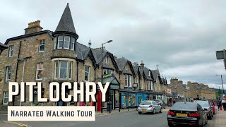 PITLOCHRY | 4K Narrated Walking Tour | Let's Walk 2021