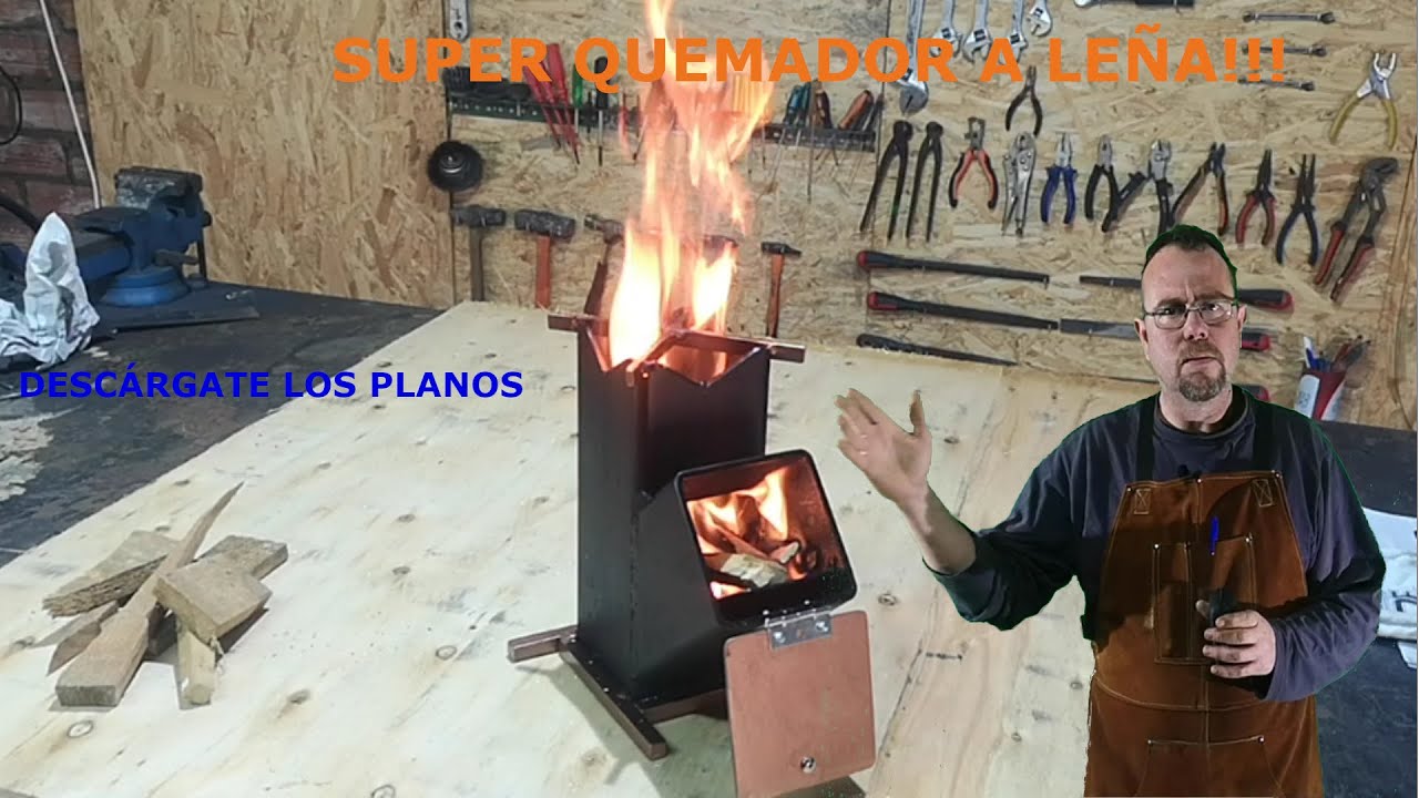 Cómo Hacer un Quemador a Leña/Rocket Stove (CON -