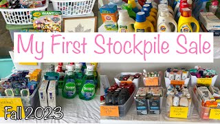 SELLING AND SHARING MY COUPON STOCKPILE | How to sell your stockpile? COMMUNITY GARAGE /YARD SELL